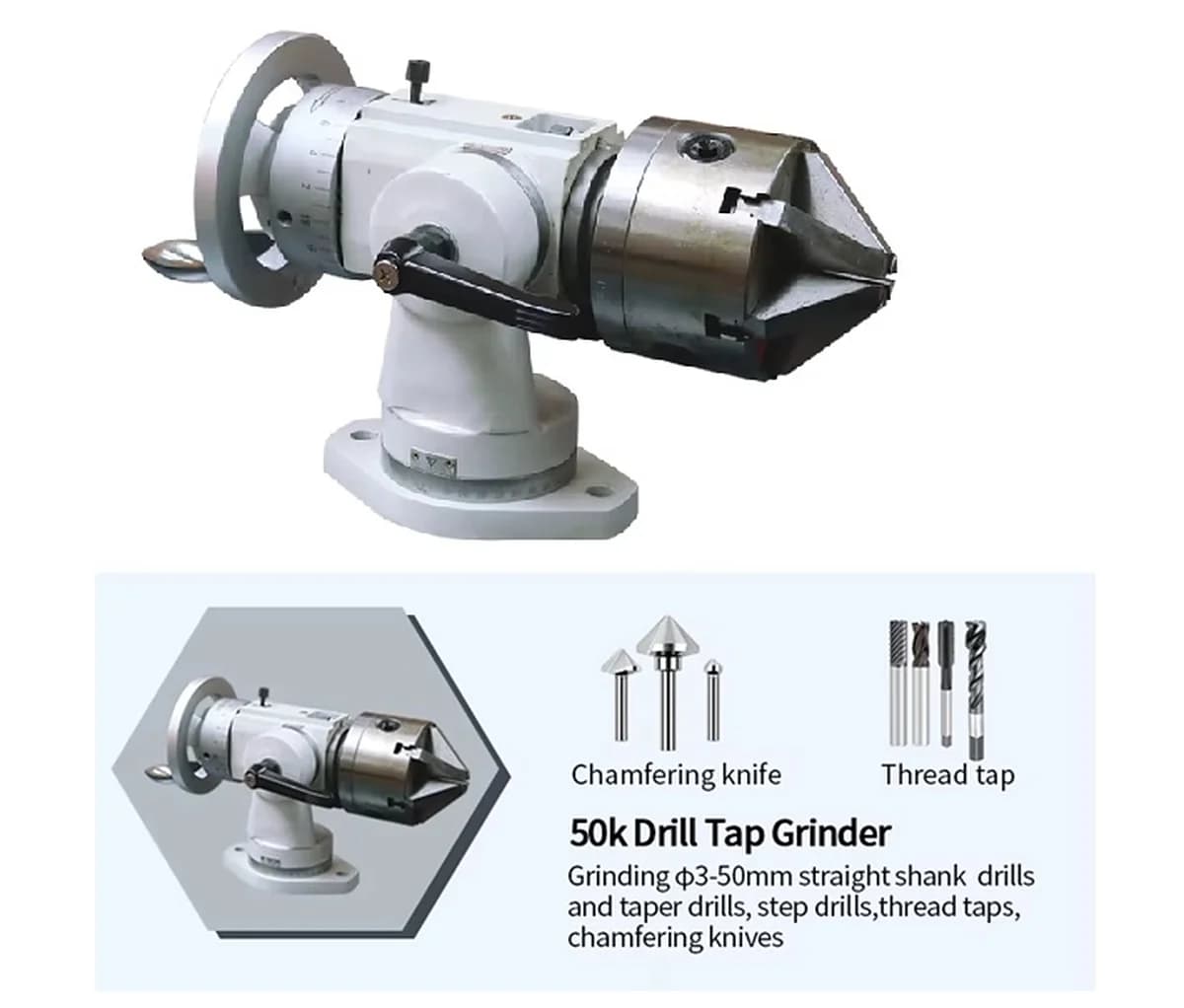 Tap Re-Sharpening Attachment for Universal Tool & Cutter Grinder machine Model 50K — image 15