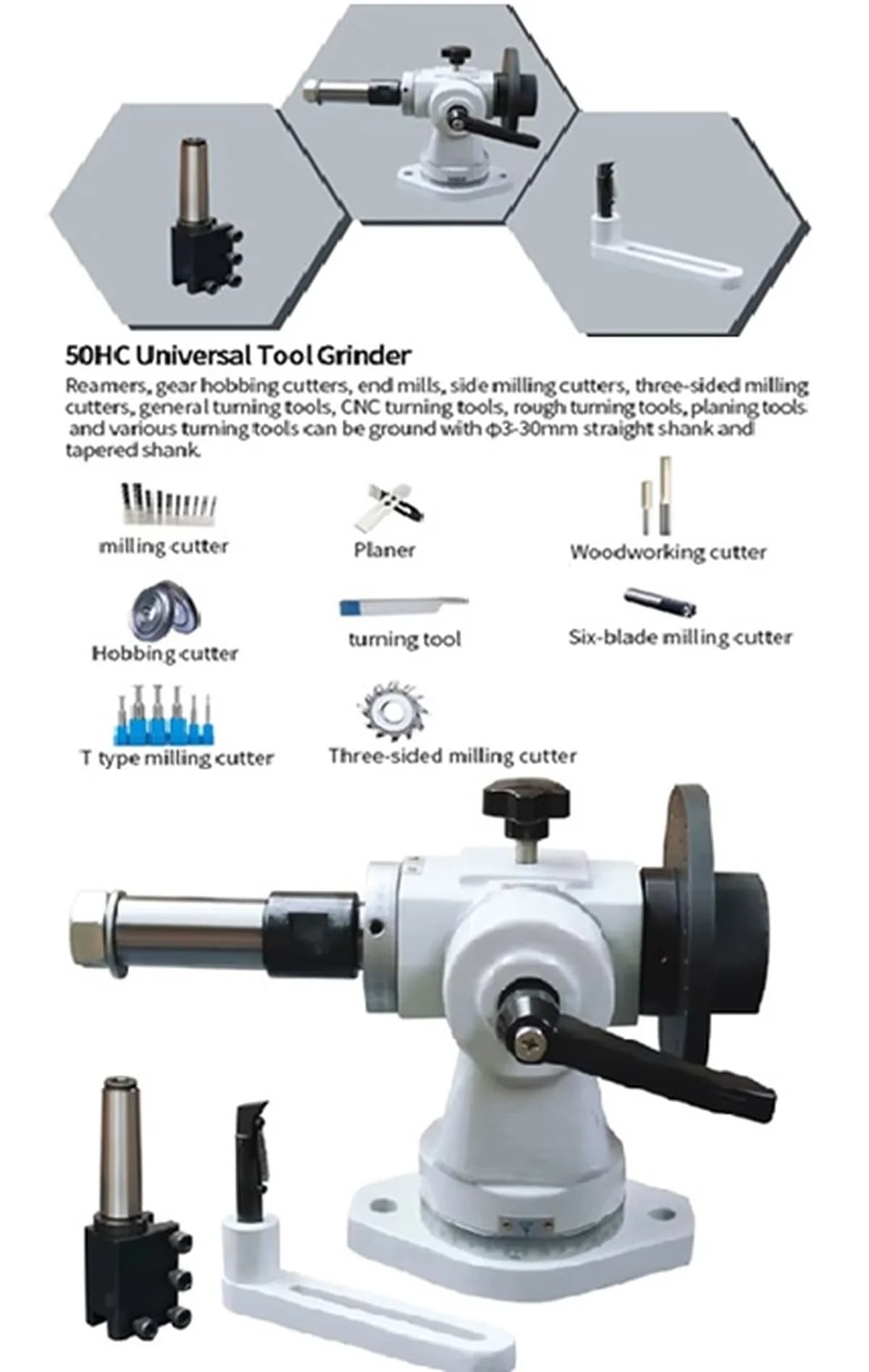 Helical cutting tools grinding Attachment for Universal Tool & Cutter Grinder machine Model 50HC — image 1