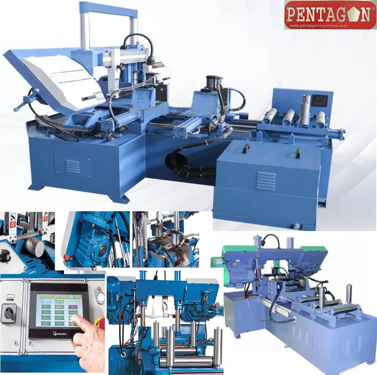 Fully Automatic PLC dis play CNC Double Column Metal Cutting Bandsaw Machine Model GZK4228 — image 5