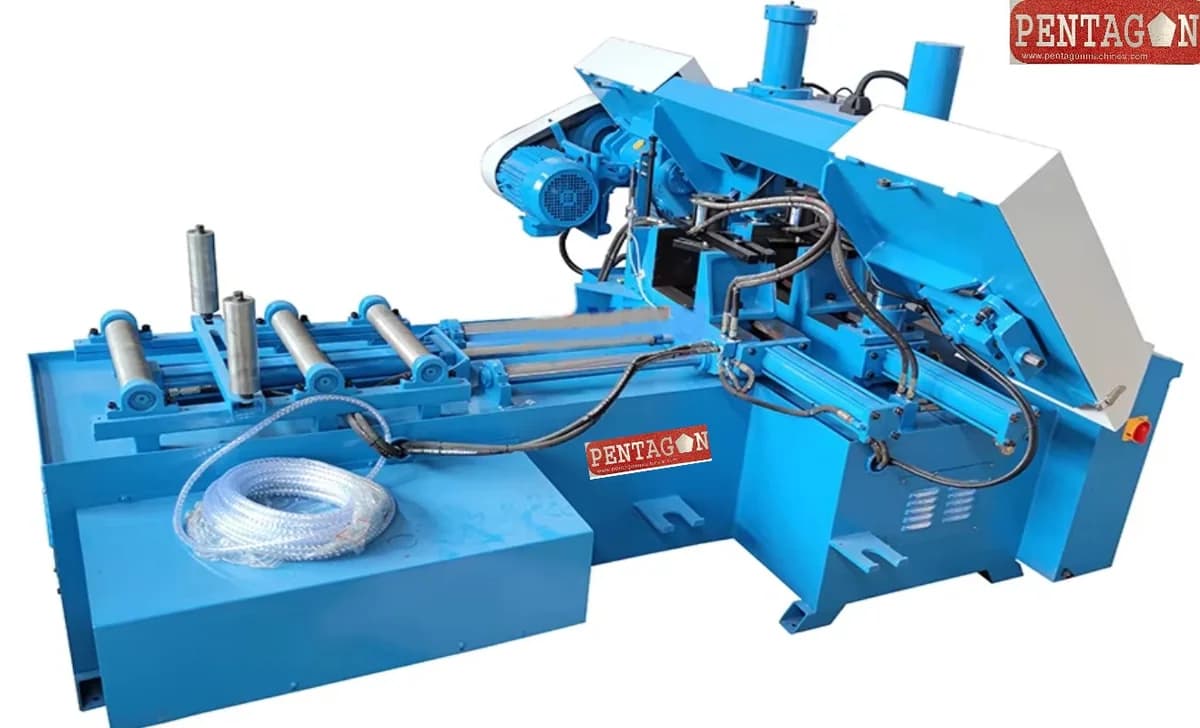 Fully Automatic PLC dis play CNC Double Column Metal Cutting Bandsaw Machine Model GZK4228 — image 6