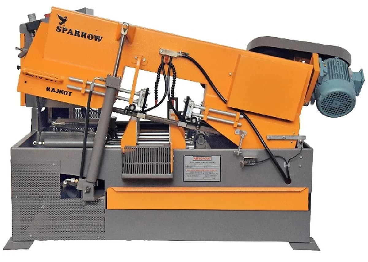  SPARROW Brand Fully Auto (PLC+LM Guide) Hydraulic Heavy Duty Double column Bandsaw machine — image 3
