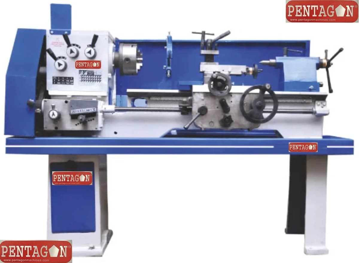Geared Head Light Duty Lathe Machine model LDAGL-1370/4'6" — image 9