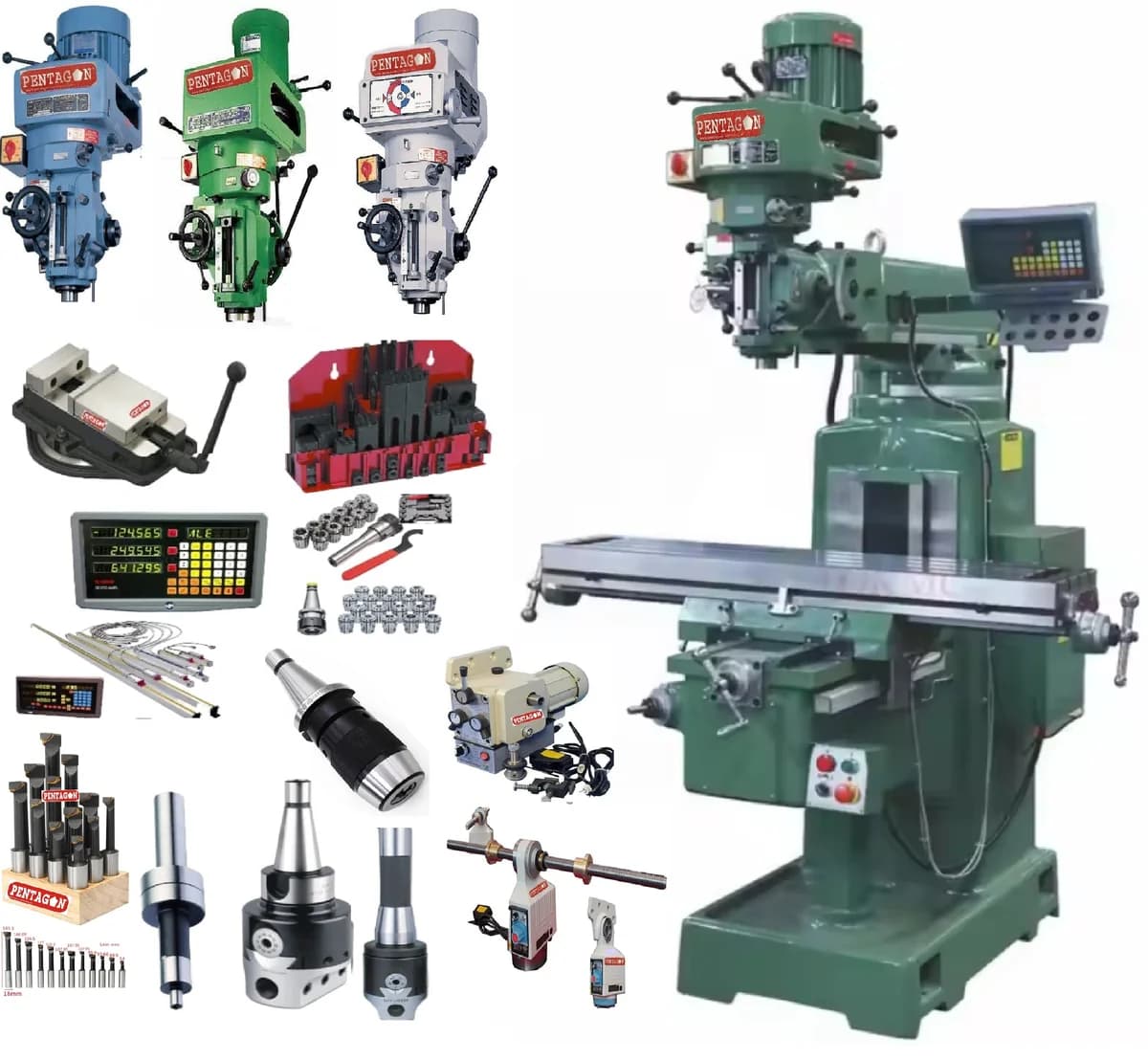 Vertical RAM Turret Milling table Model M4 ISO30 size 1270×254 mm 1-6 — image 5