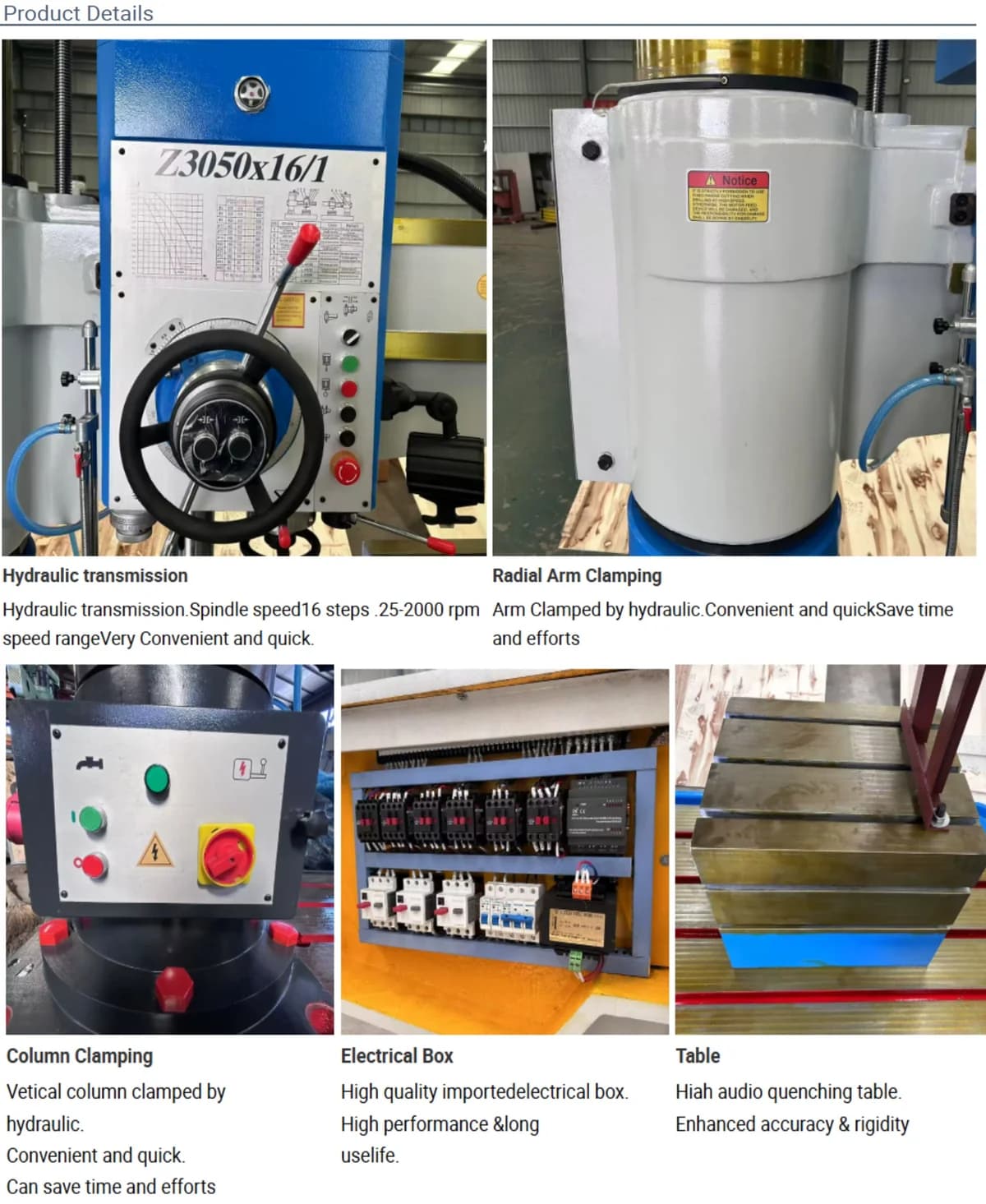 All Geared Auto Feed Radial Drilling Machine with Hydraulic Locking and Feeding Mechanism — image 7