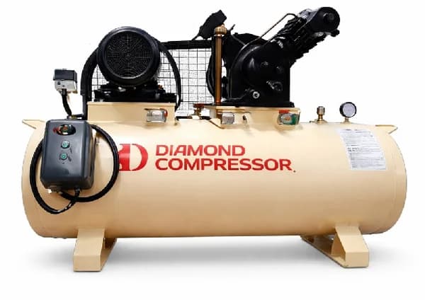 Heavy Duty Two Stage Lubricated Reciprocating Type Air Compressor
