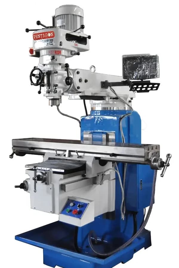 PENTAGON Curved Body Vertical RAM Turret Milling Machine