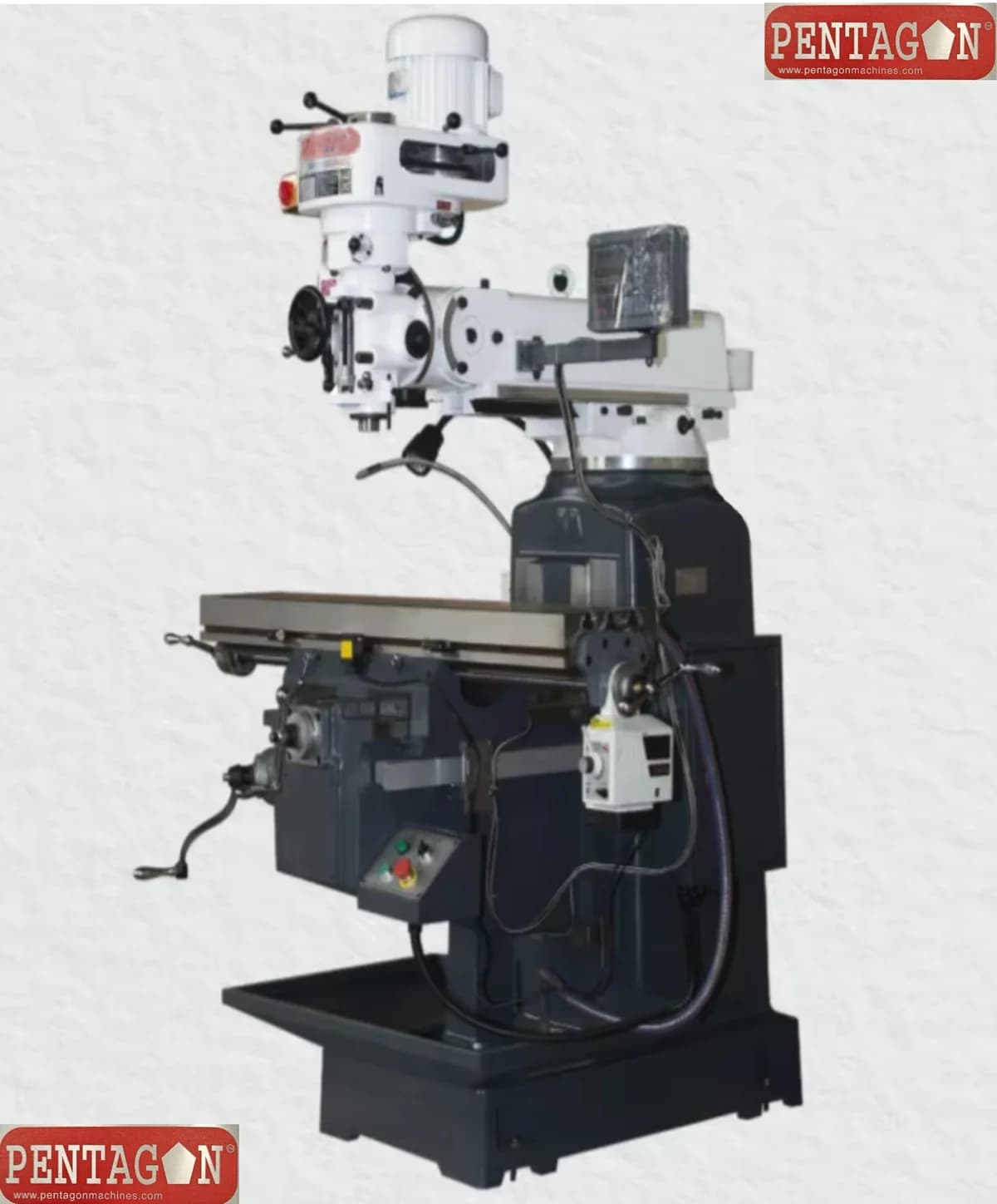 PENTAGON Curved Body Vertical RAM Turret Milling Machine — image 5