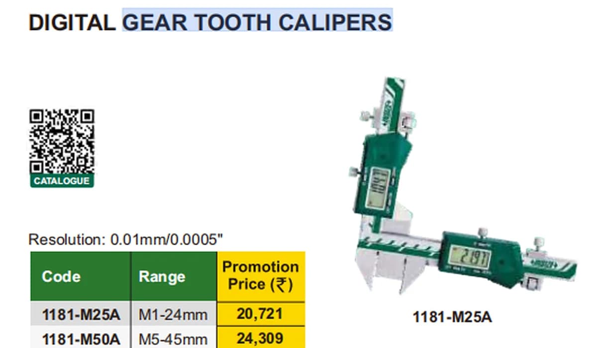 GEAR TOOTH CALIPERS — image 1