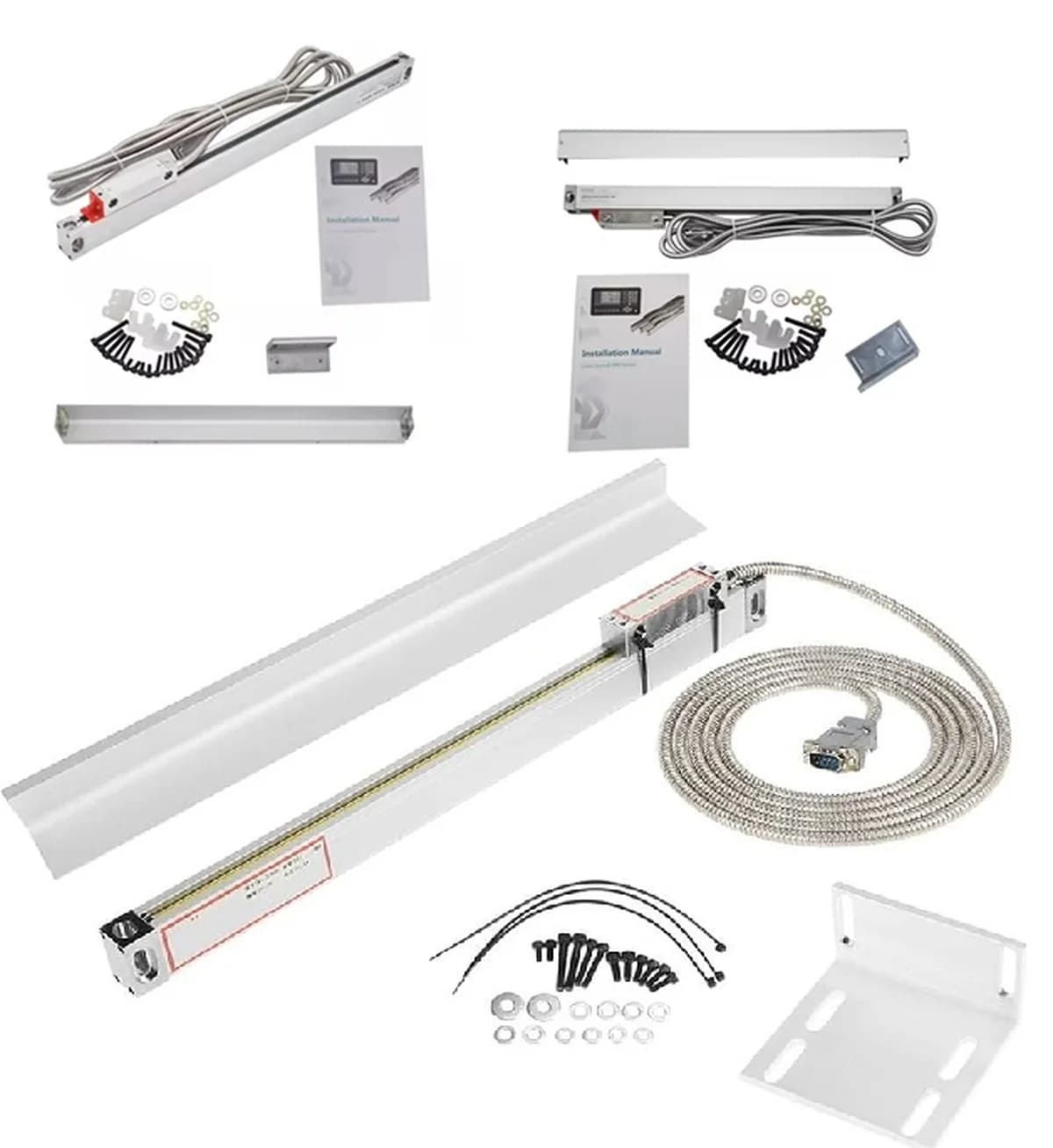 SINO Brand DRO Set with suitable scales, fitting items and all accessories package — image 3