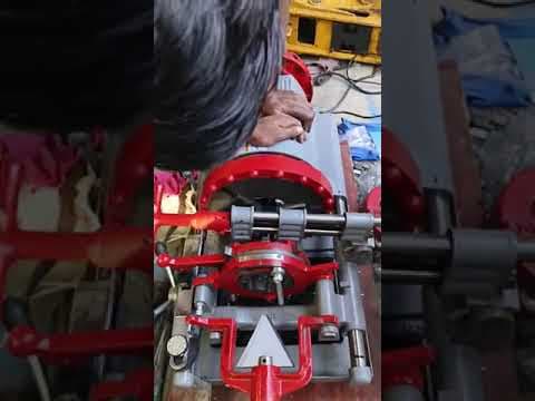 Electric Pipe Threading Machine — demo