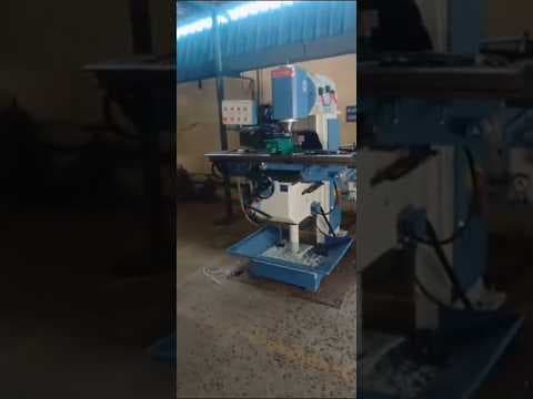 Vertical Knee type Heavy Duty Geared Head Milling Machine — demo