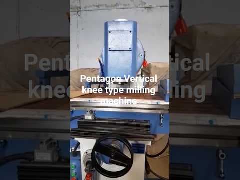 Vertical Knee type Heavy Duty Geared Head Milling Machine — demo