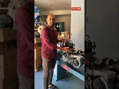 Geared Head Light Duty Lathe Machine model LDAGL-1370/4'6" — demo