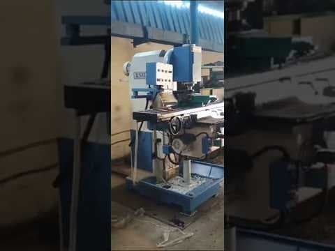 Vertical Knee type Heavy Duty Geared Head Milling Machine — demo