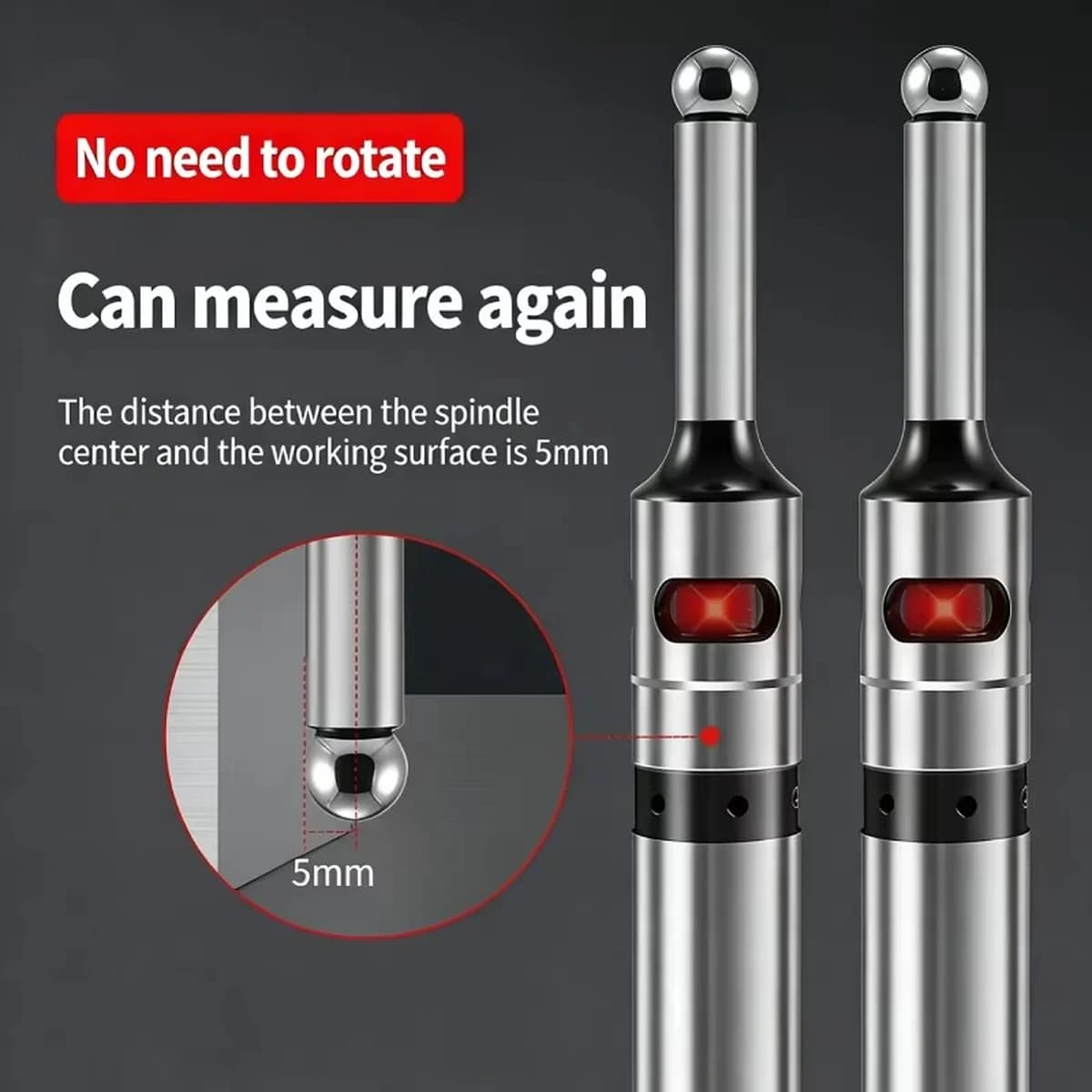 Electronic Light and Beep type Edge Finder Edge Sensor — image 8