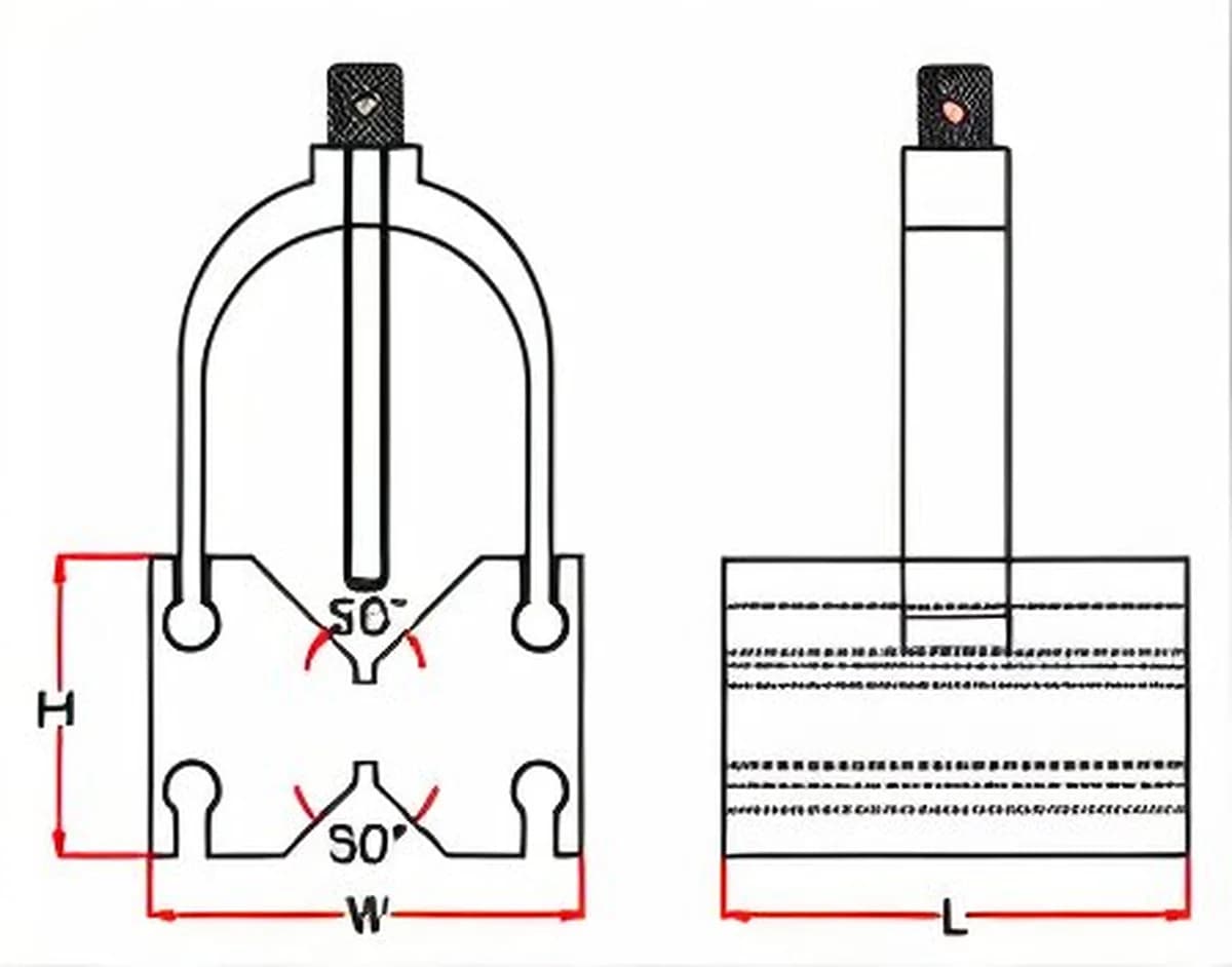 Crystal Hardened & Ground V Blocks with Clamp – Series AA-170 — image 3