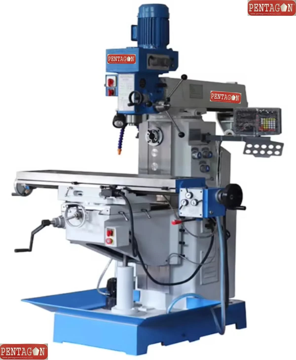 Universal Knee type Geared Head Drilling cum Milling machine — image 7