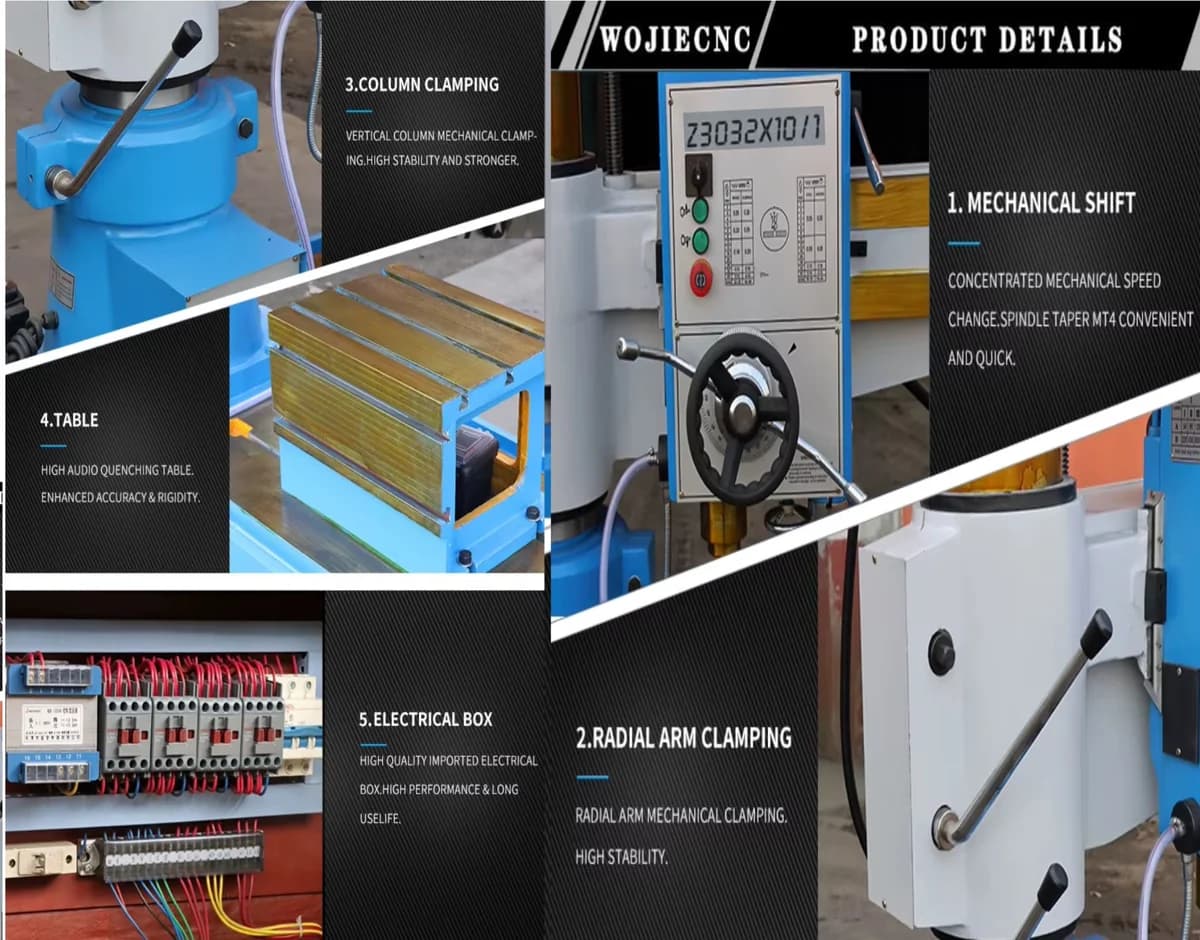 All Geared Auto Feed Radial Drilling Machine with Mechanical locking system — image 4