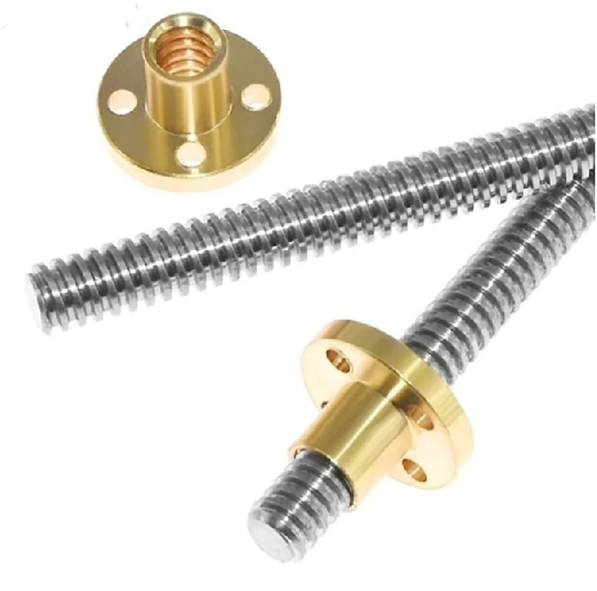 Lead screw and nut for table movement in Ram Turret milling machine — image 2