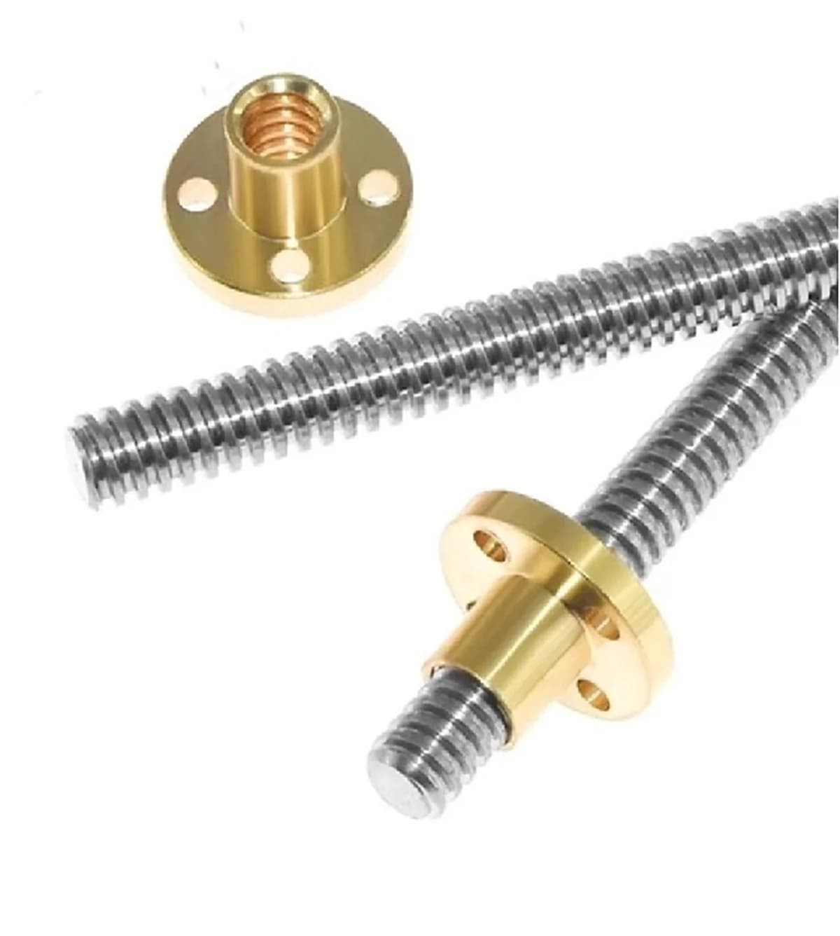 Lead screw and nut for table movement in Ram Turret milling machine — image 7