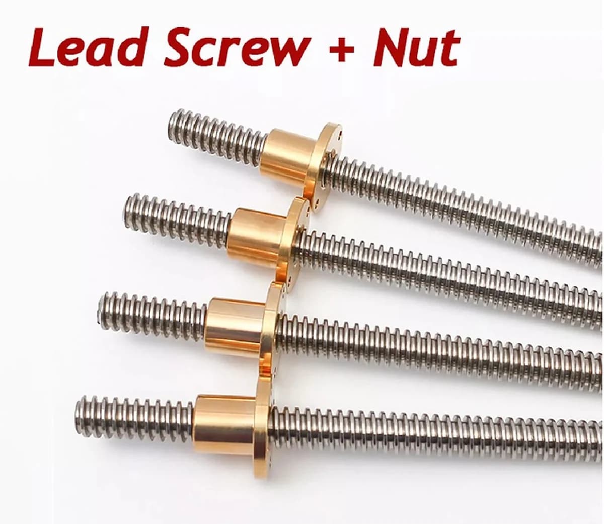 Lead screw and nut for table movement in Ram Turret milling machine — image 8
