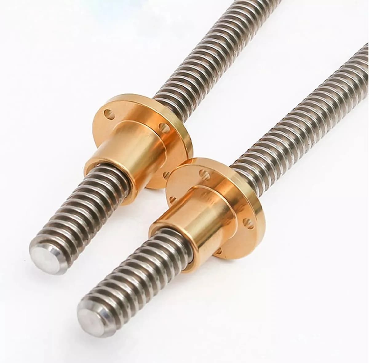Lead screw and nut for table movement in Ram Turret milling machine — image 9