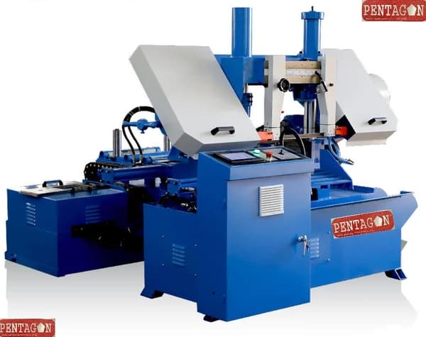 Fully Automatic PLC dis play CNC Double Column Metal Cutting Bandsaw Machine Model GZK4228