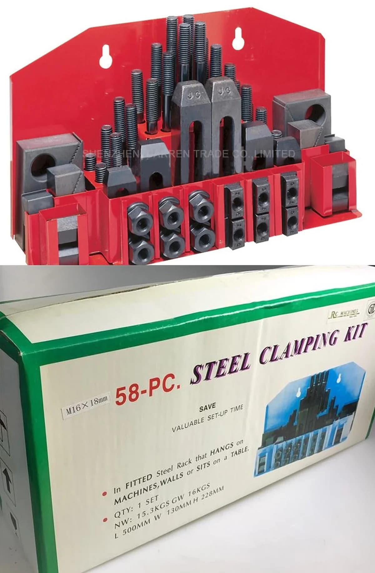 High Precision Steel Clamping Kit Set 0f 58 pcs — image 7