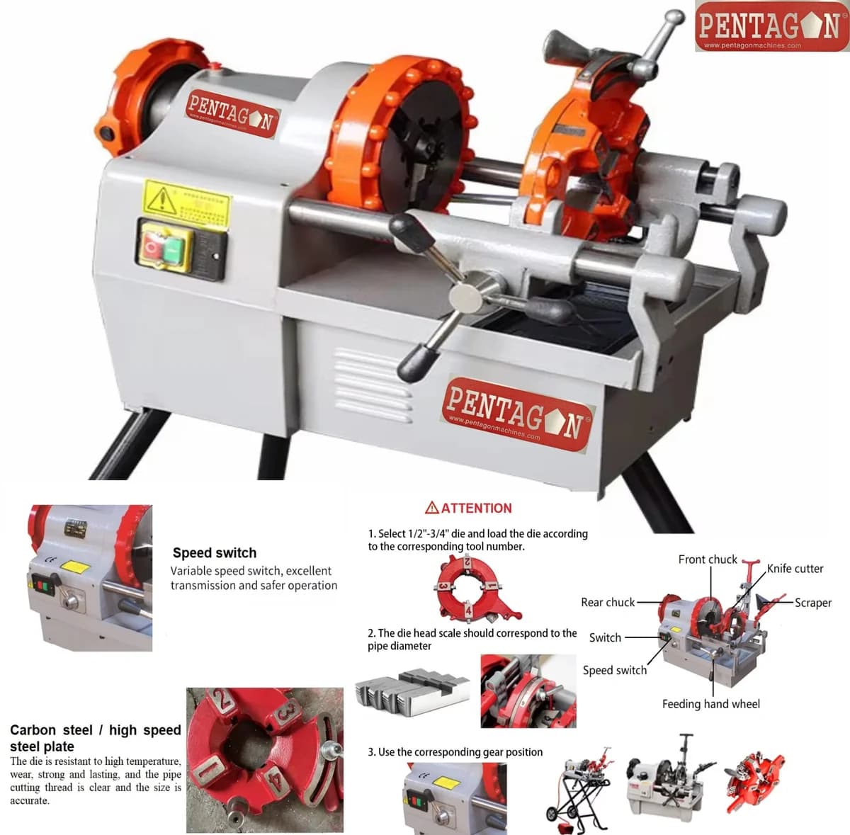 Electric Pipe Threading Machine — image 7