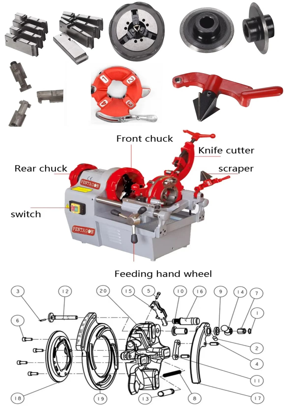 Electric Pipe Threading Machine — image 10