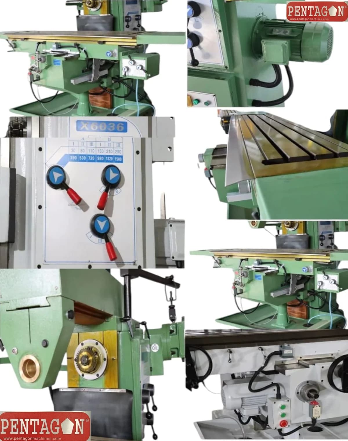 Horizontal Knee type Geared Head Milling Machine — image 5