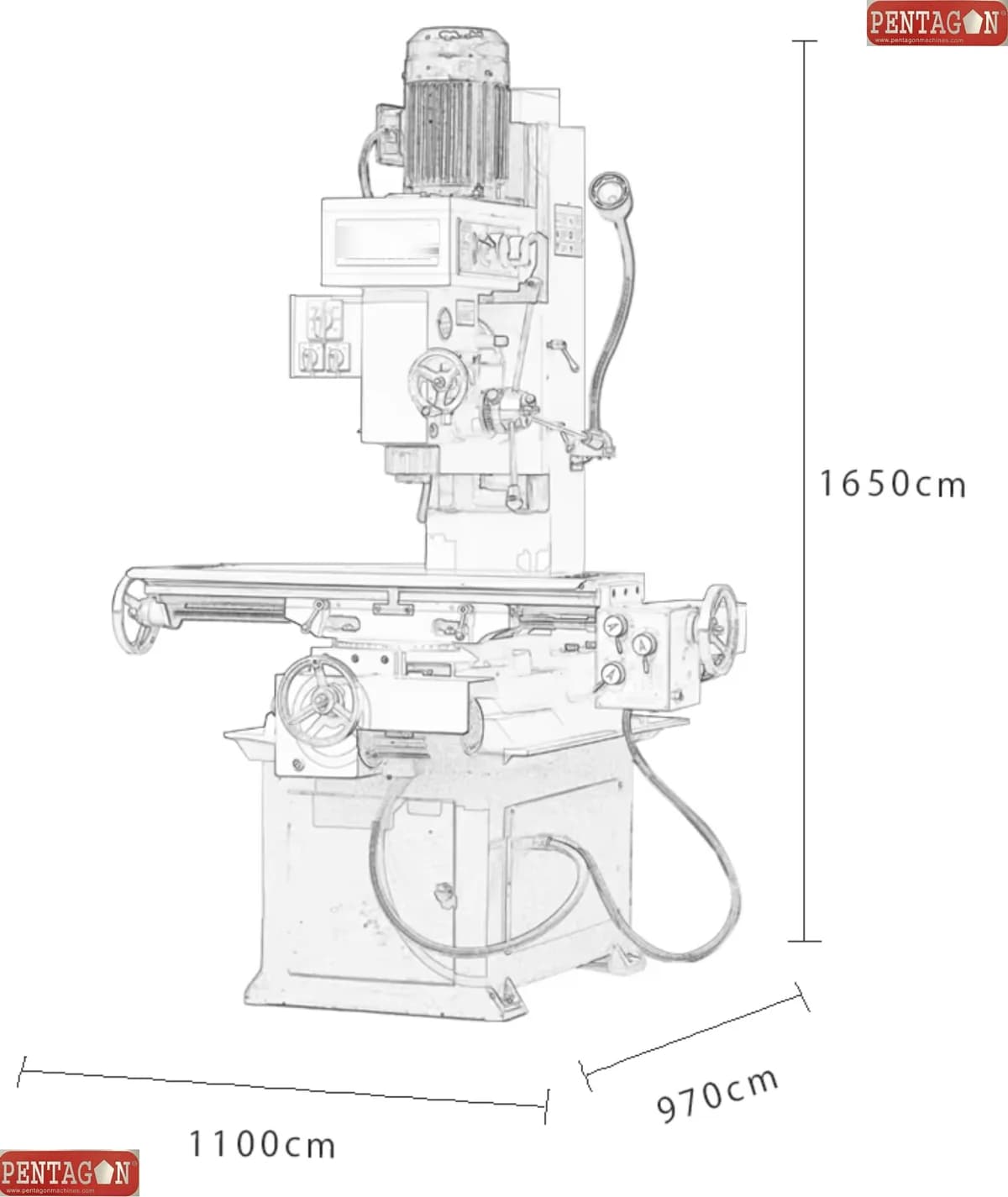 Geared Head Vertical Drilling cum Milling machine — image 5