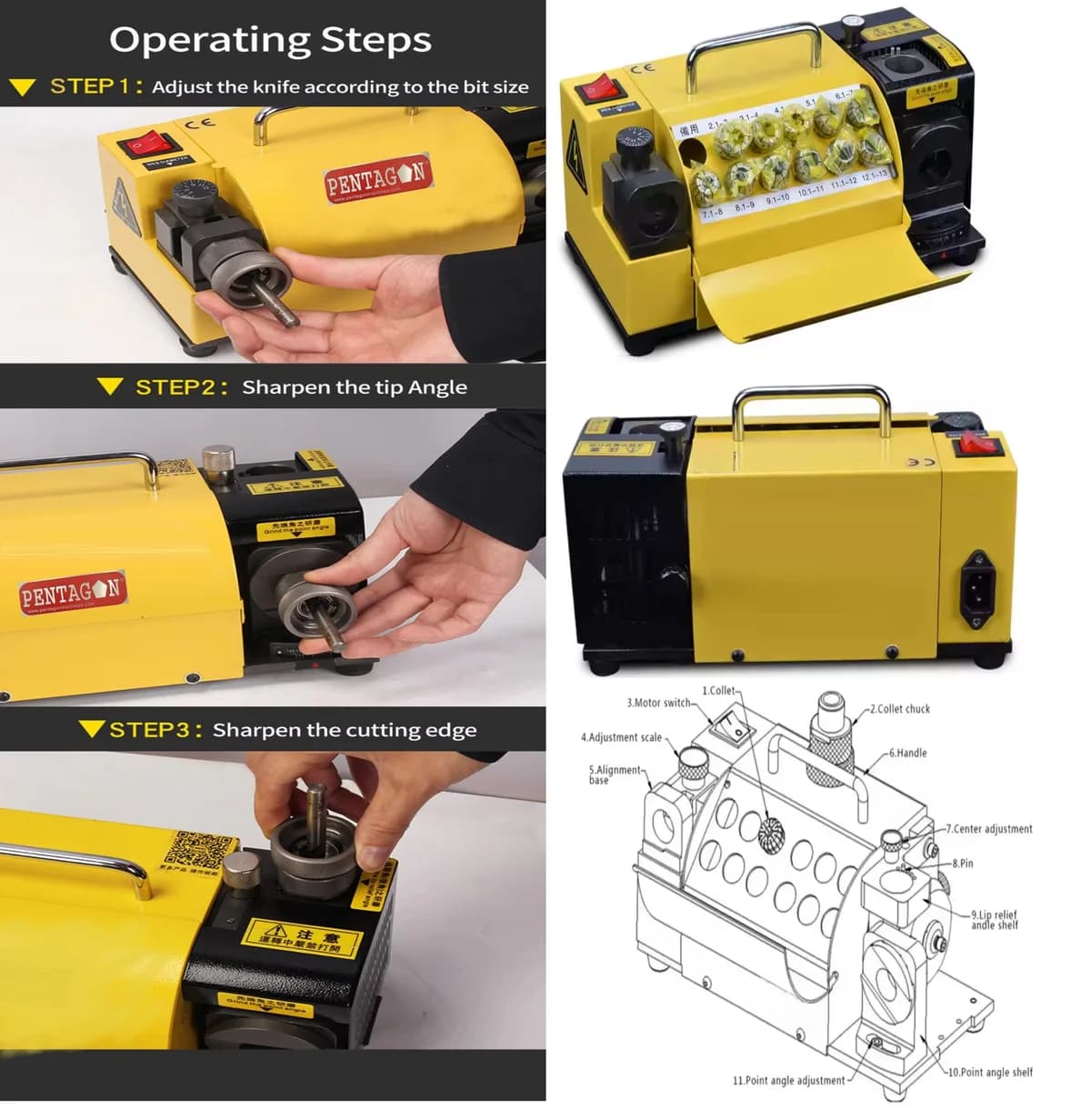 Precision Drill Bit Re-Sharpening Machine for HSS & Carbide Drills — image 10