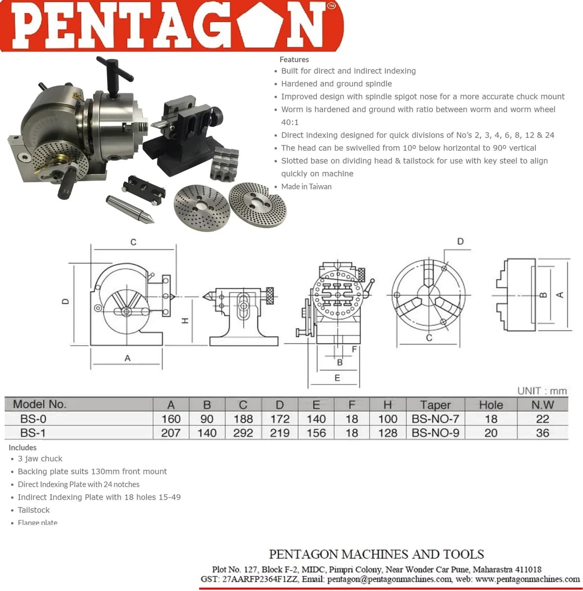 Semi Universal Dividing Head BS Series — image 12