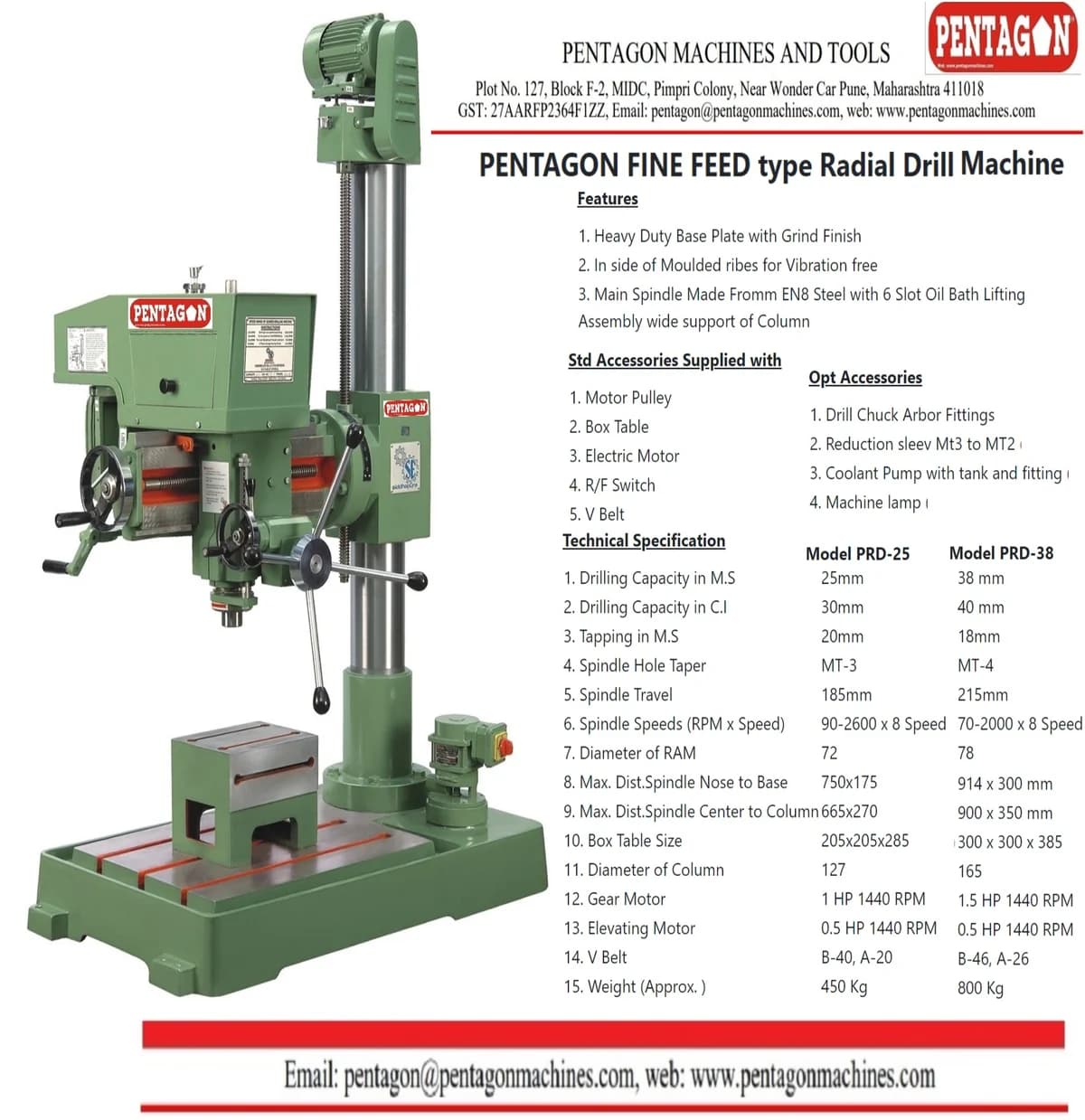 FINE FEED Type Radial Drill Machine — image 2