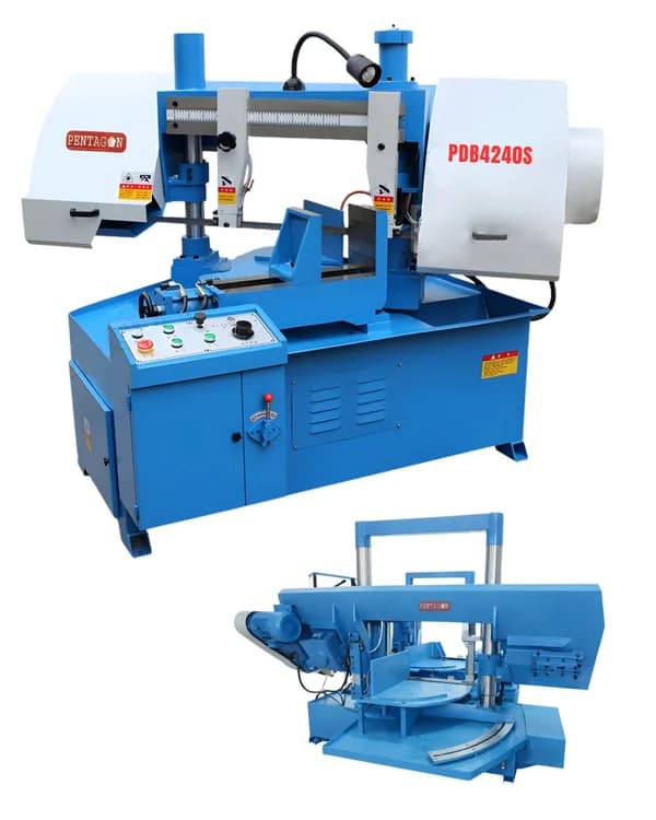 PENTAGON Hydraulic Double Column Rotary angle (45°/60°) Bandsaw Machine