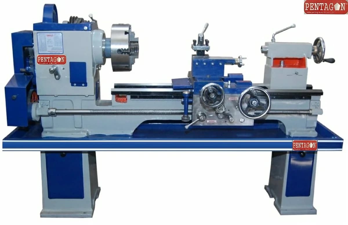 Lathe Machine Belt Driven Medium Duty type — image 1