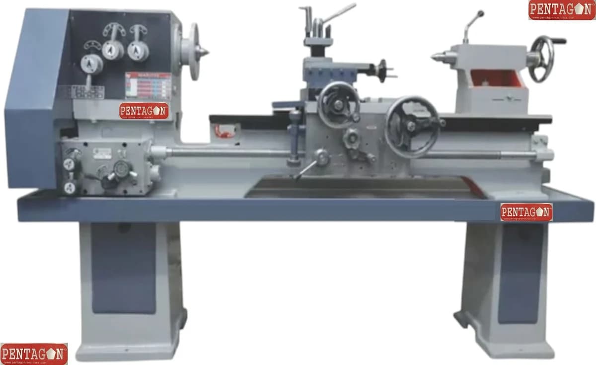 Lathe Machine Belt Driven Medium Duty type — image 7