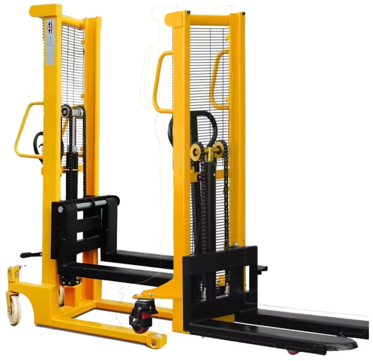 Hydraulically operated Manual Stacker Forklift — image 1
