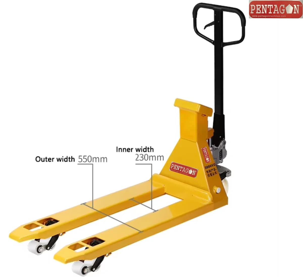 Hand Pallet Truck with Weighting Scale and Printer Model PHPT-30D — image 7