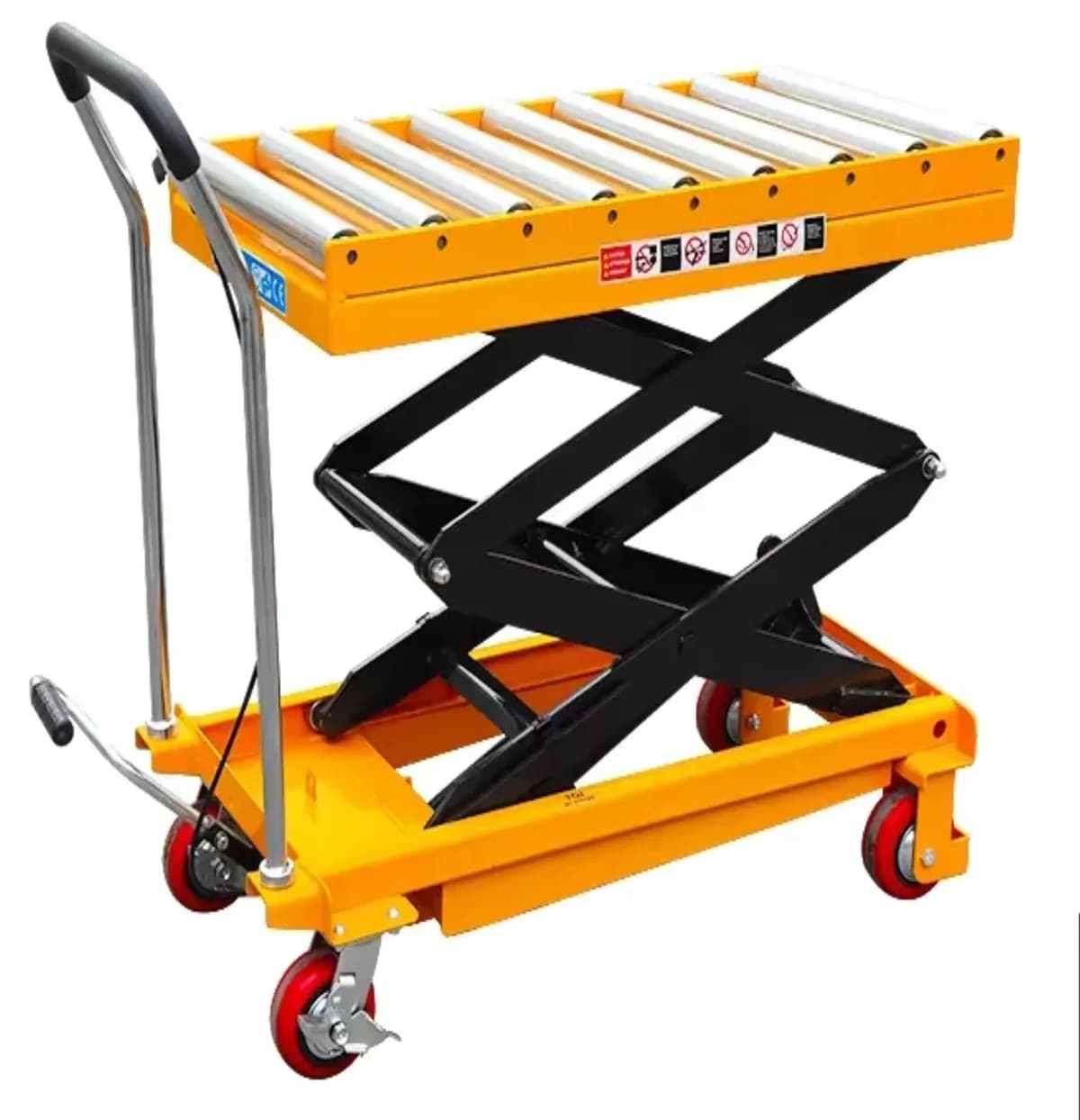 Portable Hydraulic Scissor Lift Table with Roller Conveyor — image 5