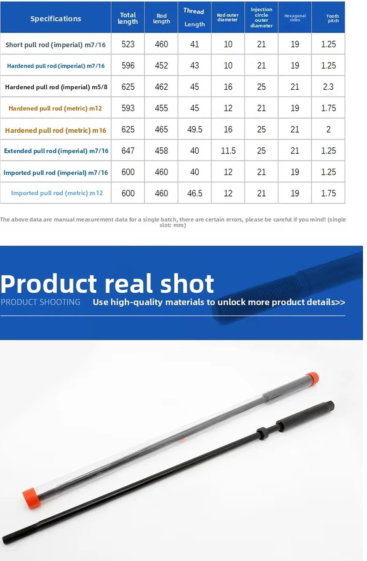 High-Strength Drawbar-Tie Rod for Vertical RAM Turret Milling Machine — image 6