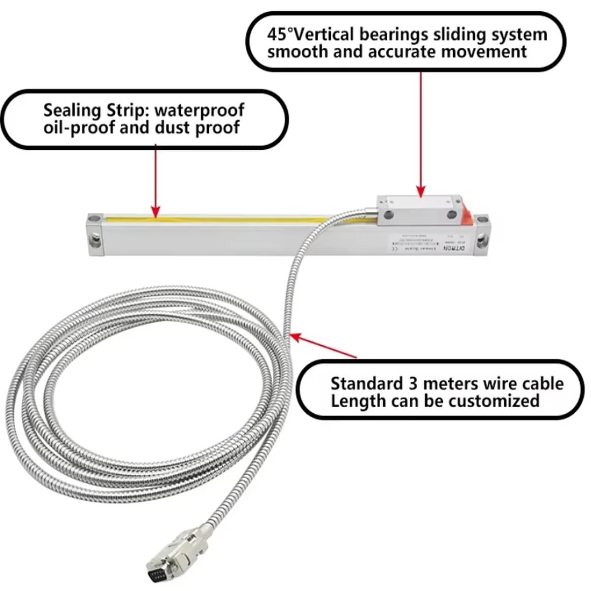Linear Encoder Sensor for Optical Glass Linear Scale DRO System — image 23
