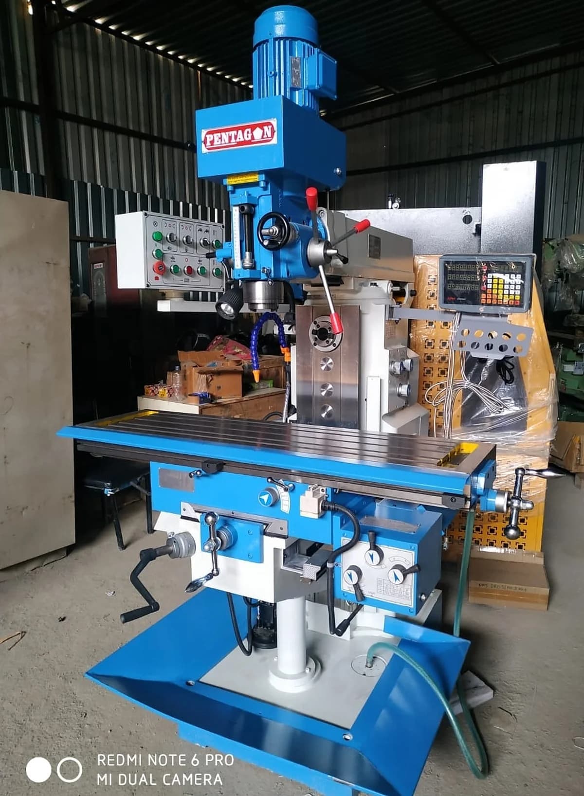 Universal Knee type Geared Head Drilling cum Milling machine — image 2