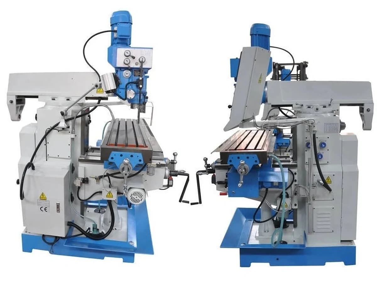 Universal Knee type Geared Head Drilling cum Milling machine — image 4